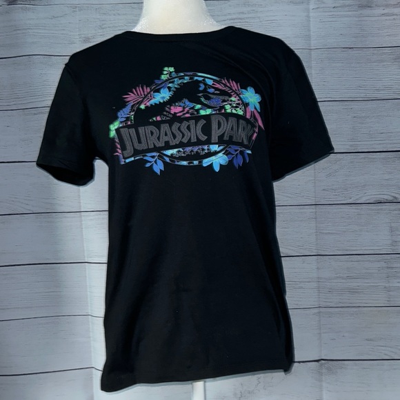 Jurassic World Tops - Black Graphic Jurassic Park T-Shirt